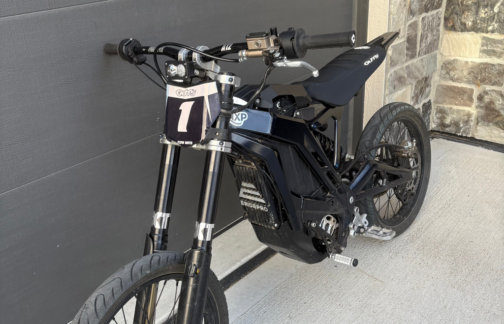 Silver Foot Brake installed on a Customer's Bike.